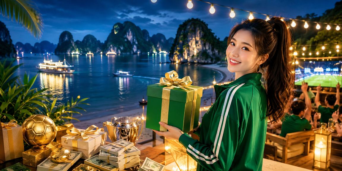 Du khách tận hưởng bãi biển Hạ Long Bay – hình ảnh về sự cân bằng và cuộc sống lành mạnh