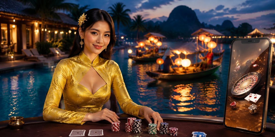 Trải nghiệm game bài và giải trí casino trực tuyến tại Nha Trang với trang phục áo dài truyền thống