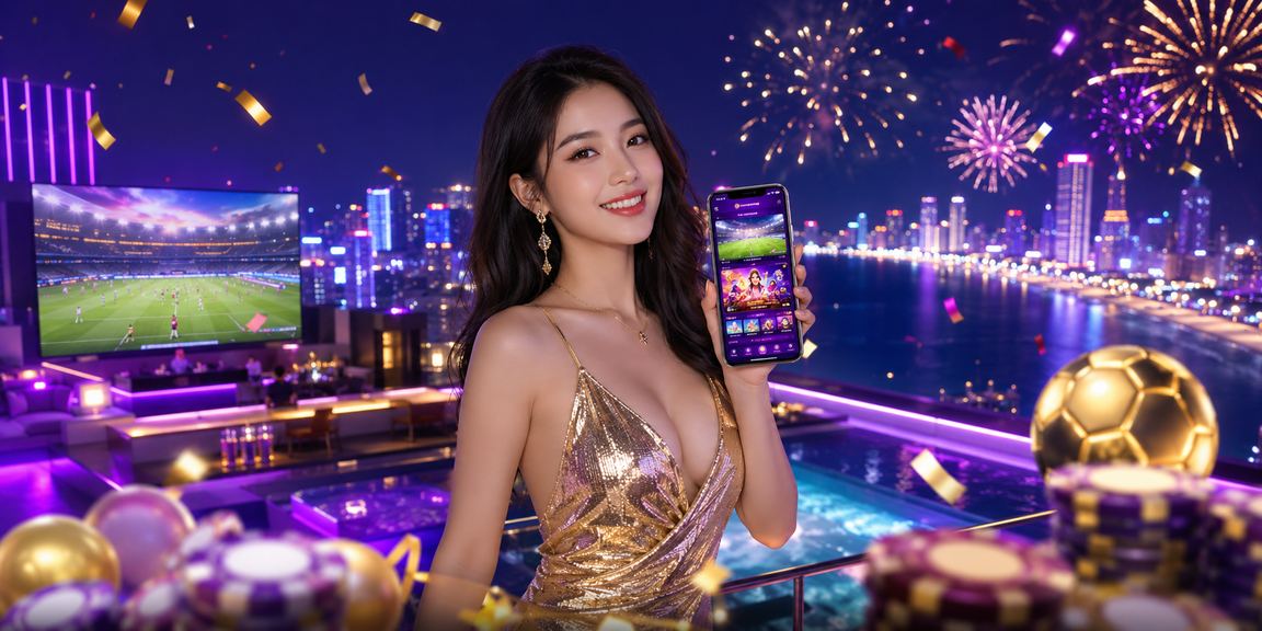 Người dùng Nha Trang xem trực tiếp bóng đá và cá cược qua màn hình neon tại casino mobile